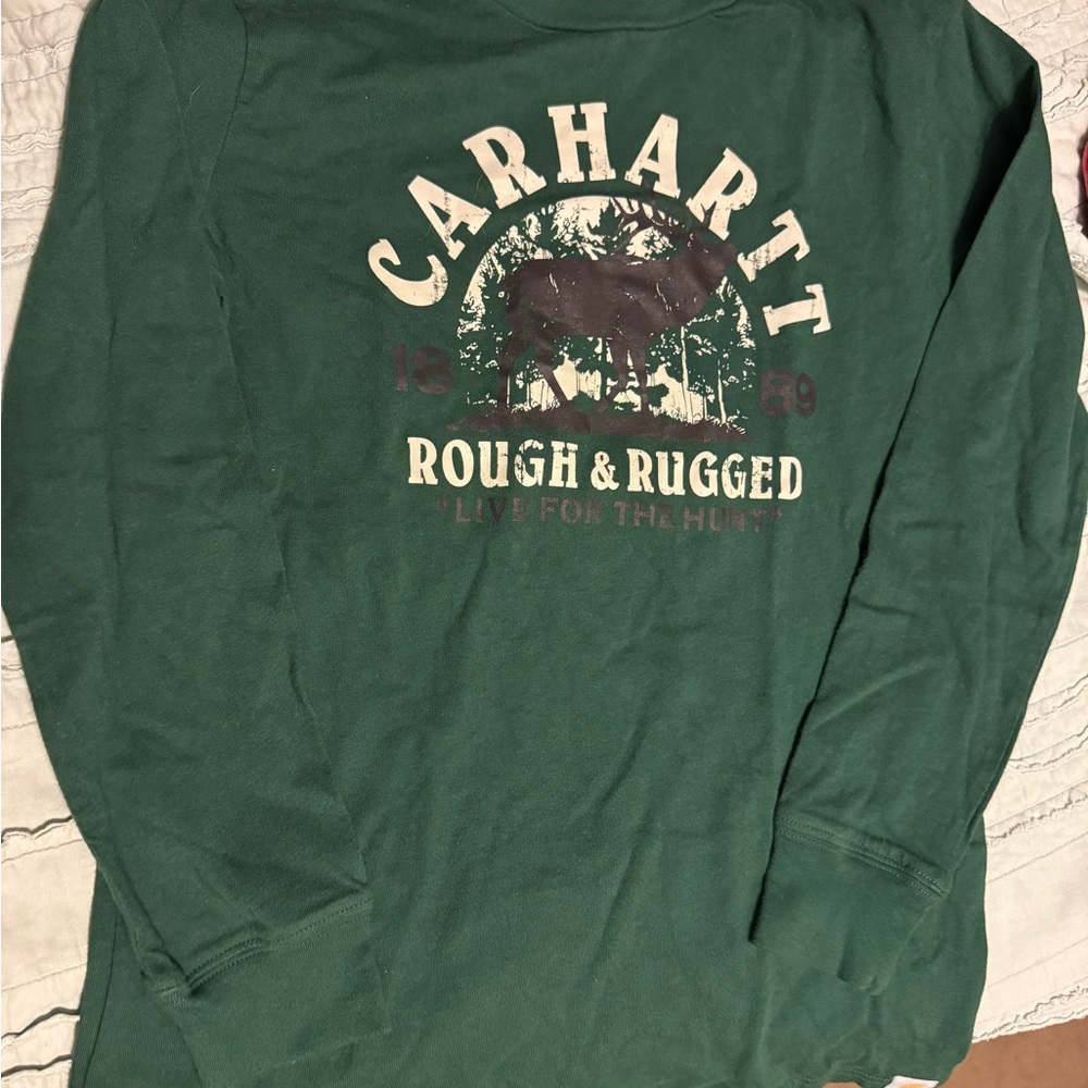 Carhartt Forest Green Graphic Long Sleeve